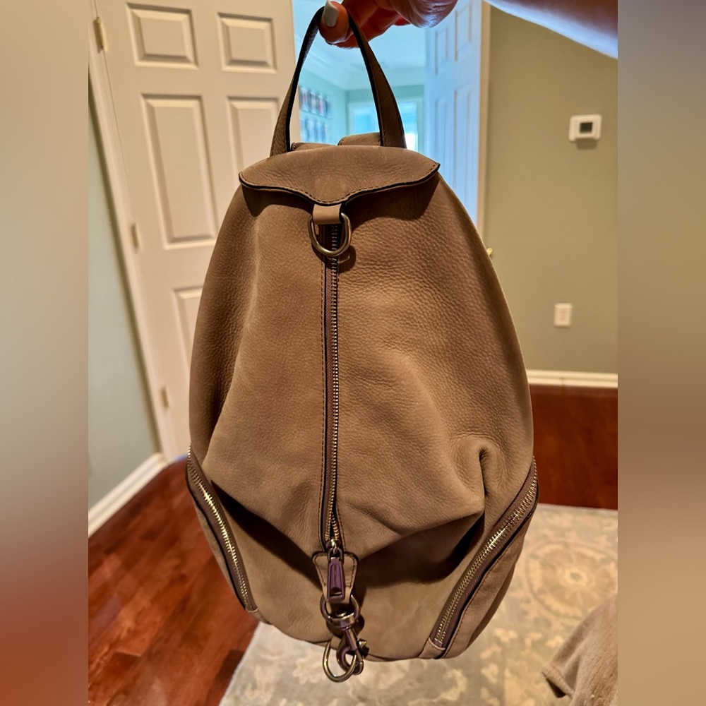 Grey Rebecca Minkoff Backpack Purse